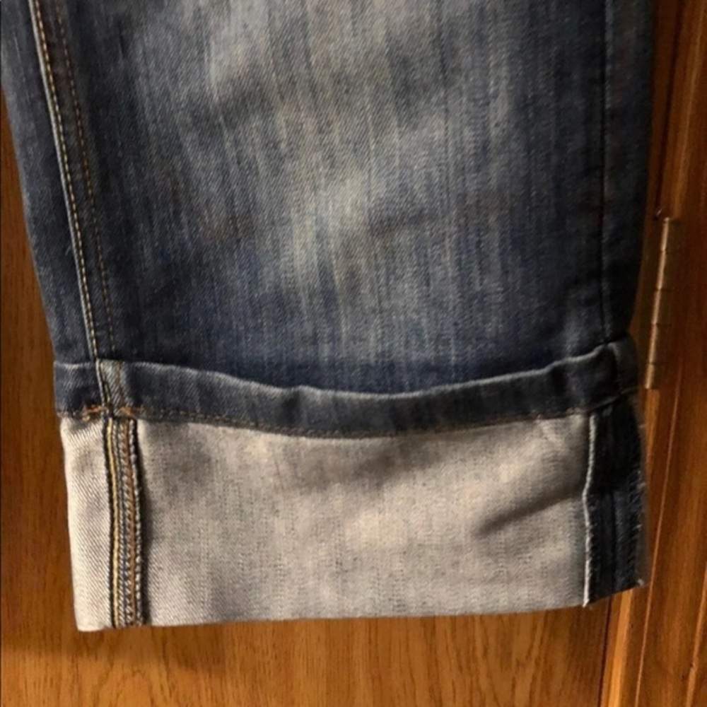 Merona Crop Jeans Women’s Size 6 R Cuffed Denim Cotton Blend - Picture 3 of 12